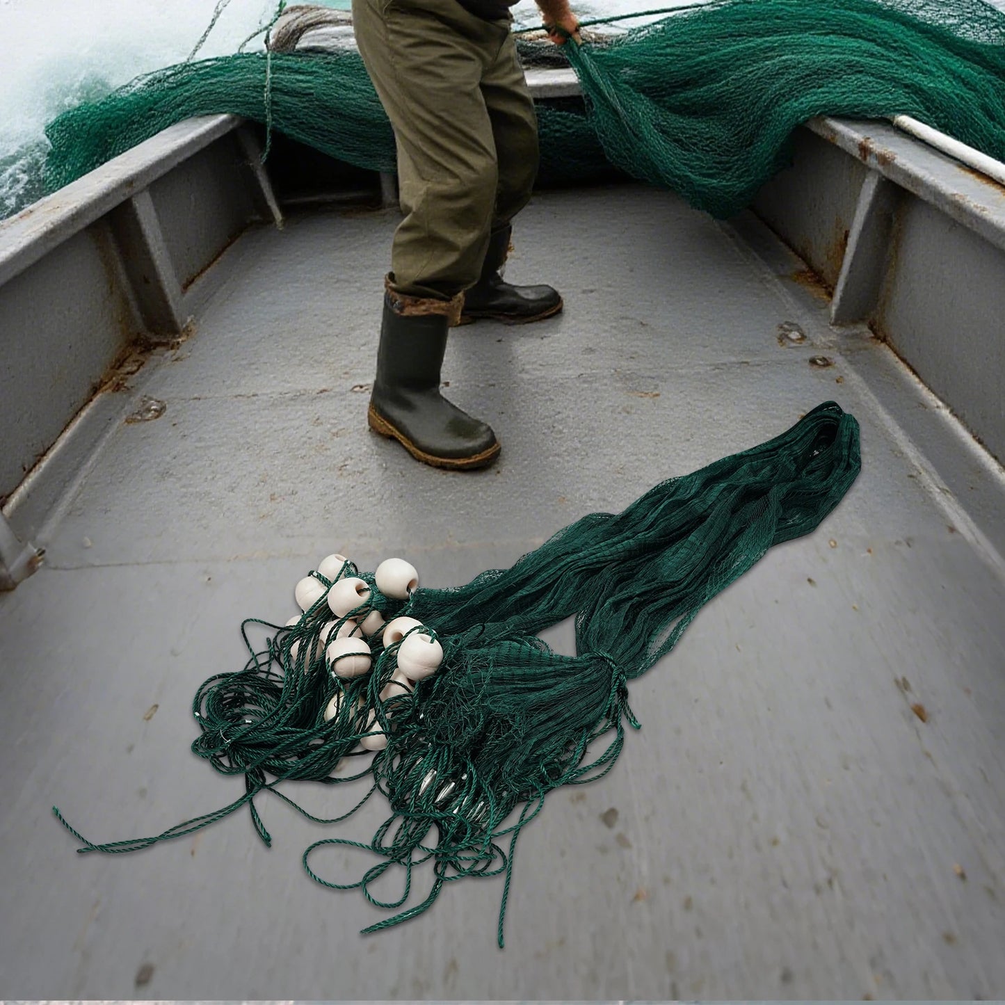 Bymaocar Fishing Net With Weight And Float Drag Net Minnows