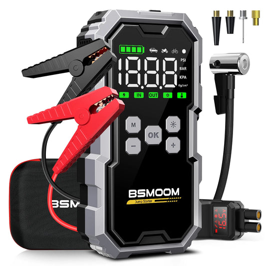 Biuble Car Starter With Air Compressor 150 PSI 7000A