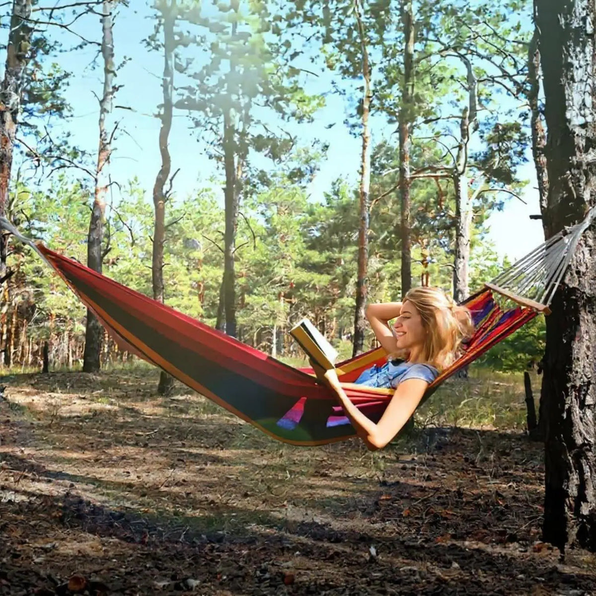 Gyroor Heavy Duty Adjustable Stand Hammock With Storage