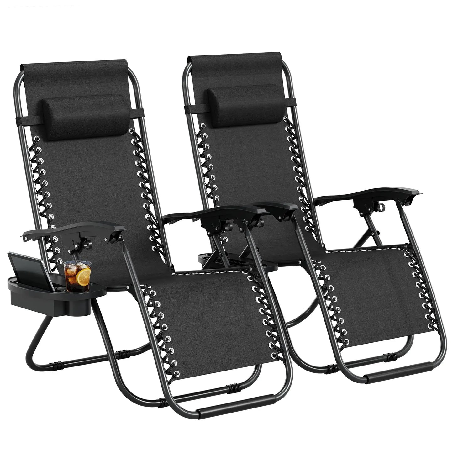 HiMISS Zero Gravity Patio Lounge Chair Set