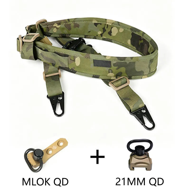 Tactical 1/2 Point Crossbody Rope Rifle Strap Nylon Sling