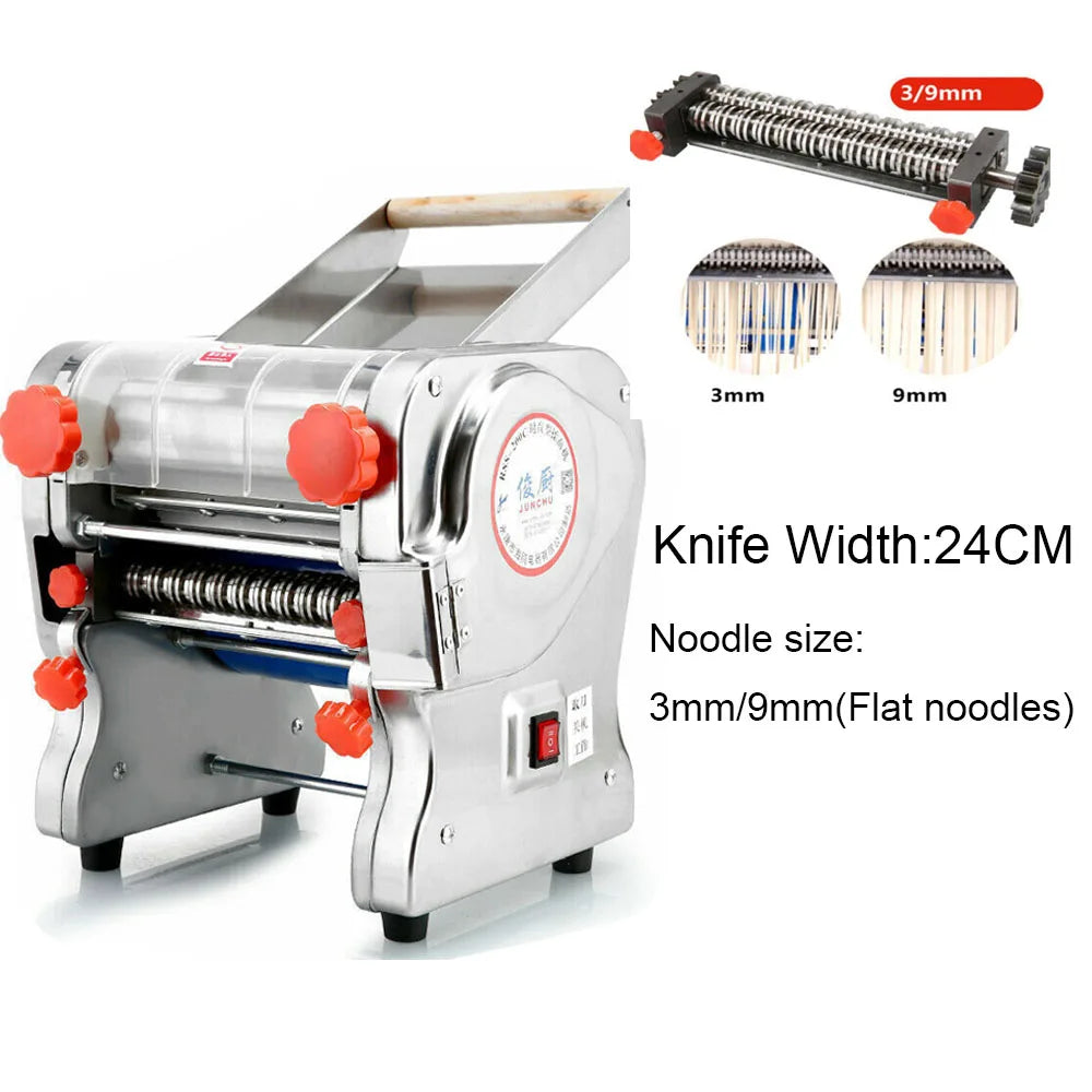 550W Electric Pasta Maker Stainless Steel Noodle Press Machine