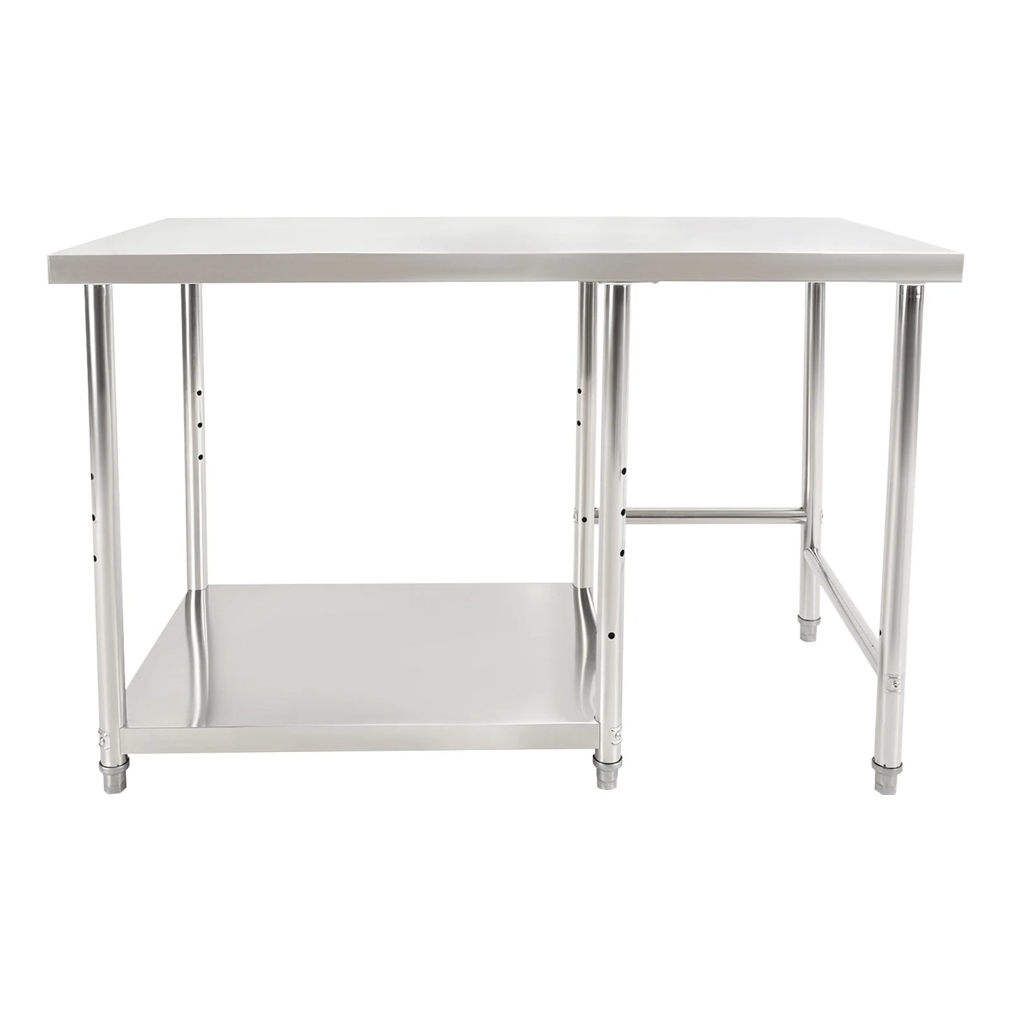 Stainless Steel Prep Table With Lower Shelf For Commercial Kitchens