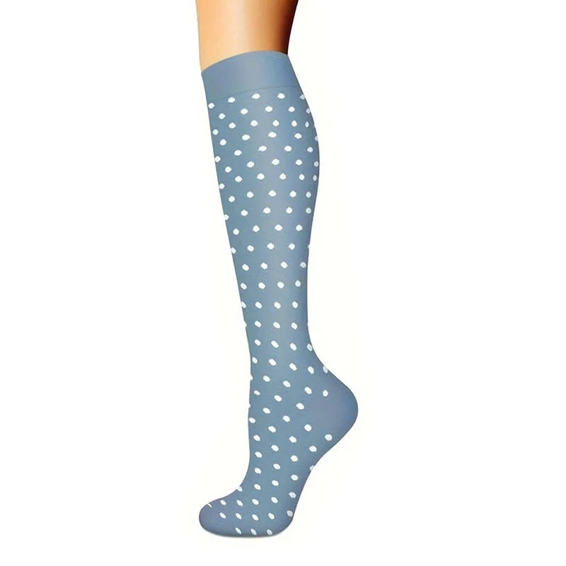 Women's Knee-High Nylon Compression Socks Animal Pattern