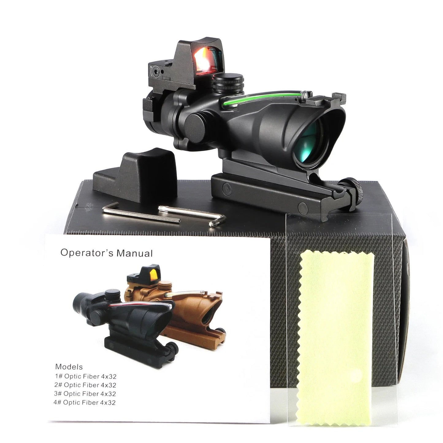 Nabila Adjustable Red Dot And 4x Scope For 20mm RifleRail