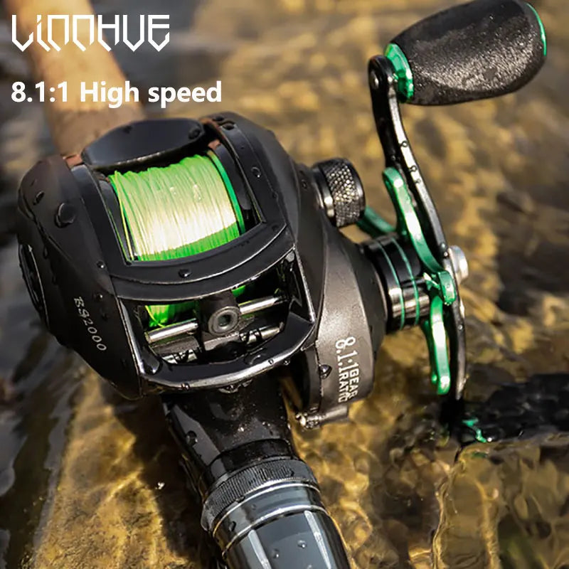LINNHUE Baitcasting Reel BS2000 8.1:1 High Speed Saltwater