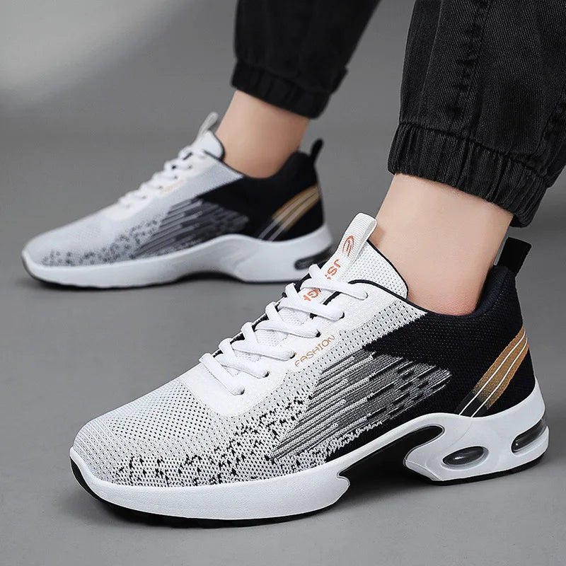 Mens Running Shoes Breathable Mesh Air Cushion For Gym