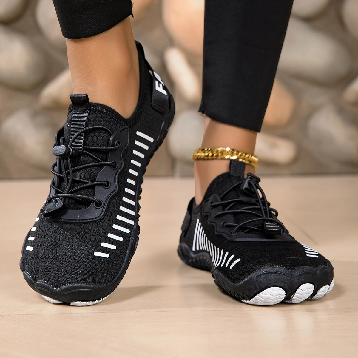 Unisex Quick Dry Five Finger Water Shoes Mesh Aqua Sneakers