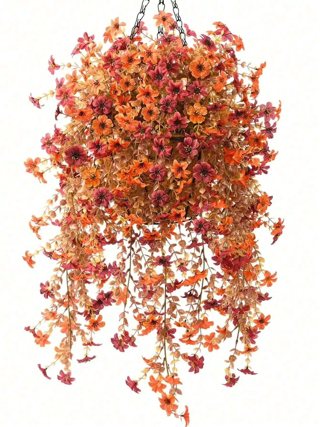 Artificial Eucalyptus Silk Vine UV Resistant Outdoor Greenery Decor