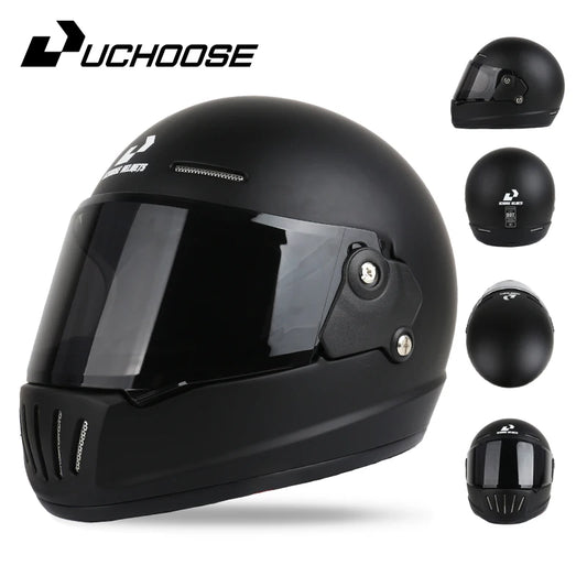 Uchoose Retro Open Face Motorcycle Helmet Dot Certified