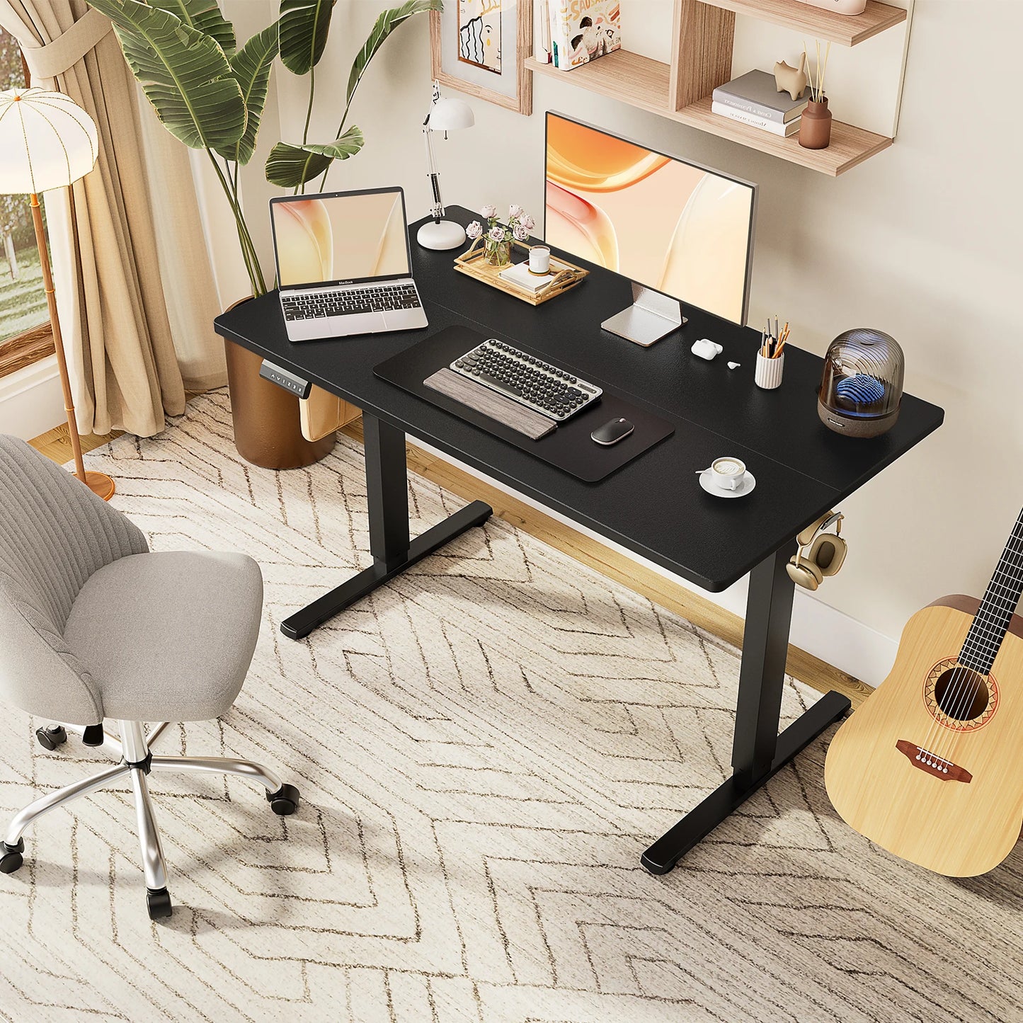 JHK Electric Standing Desk Height Adjustable Computer Desk Home Office