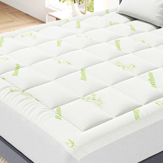 MCQ Bamboo Viscose Mattress Topper Ultra Soft With Pockets