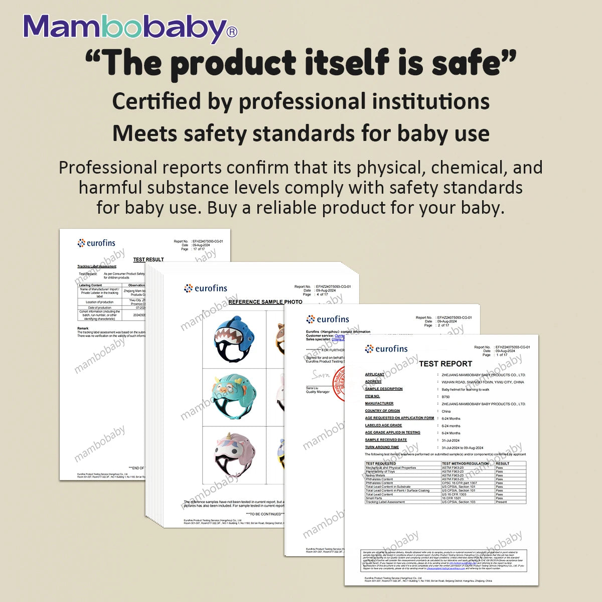 Mambobaby Safe Anti Shock Baby Helmet Head Protector