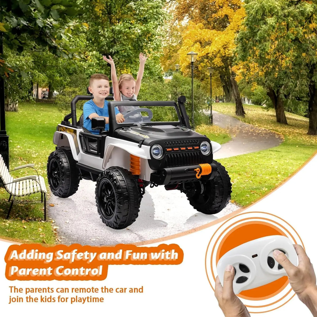 24V Two Seater Electric Ride On Truck With Remote Control