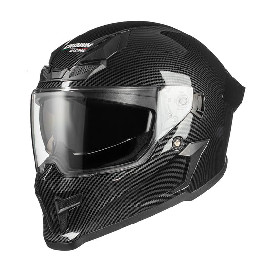 Crown Racing Model 601 Full Face Motorcycle Helmet With Dual Visor