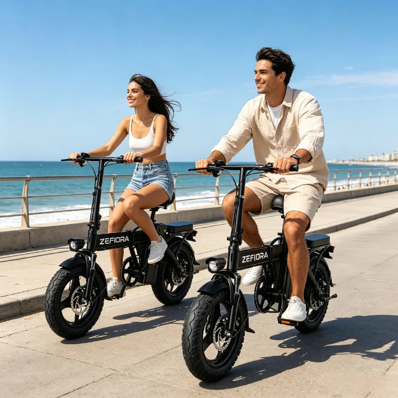 Zefiora 14 Inch Foldable Electric Bicycle 500W
