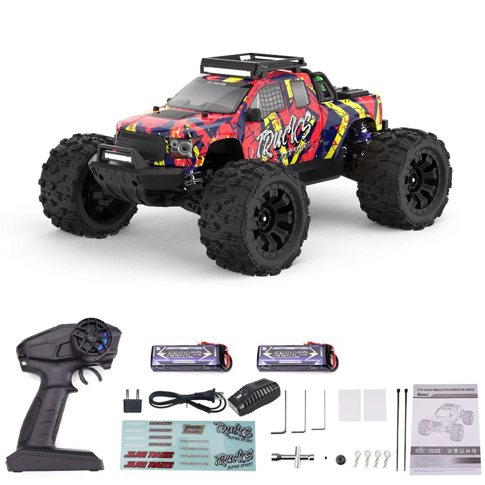 1to14 Brushless RC Truck PT14R 4X4 Remote Control Car 50MPH