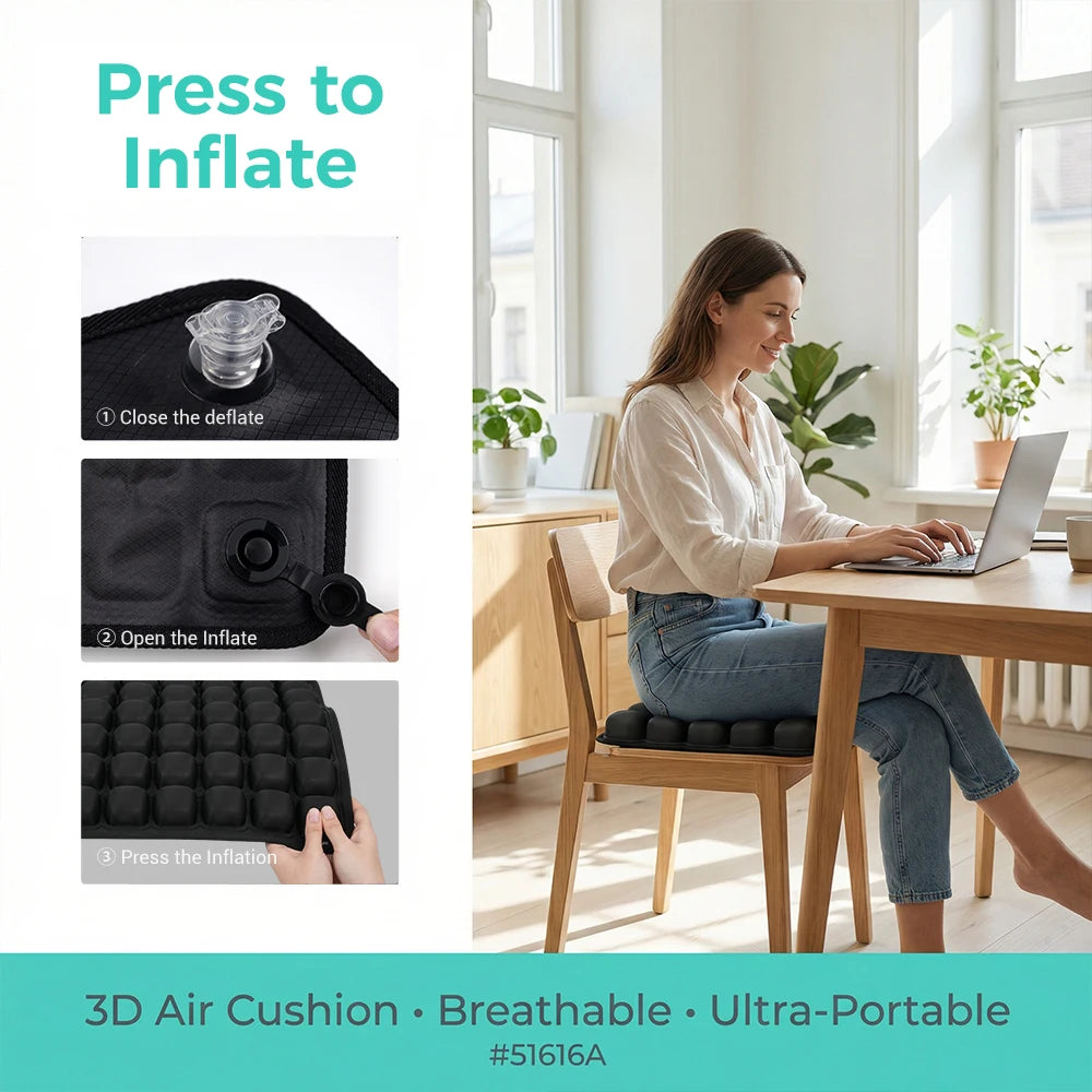 49 Cell Air Seat Cushion for Office Home Outdoor Use