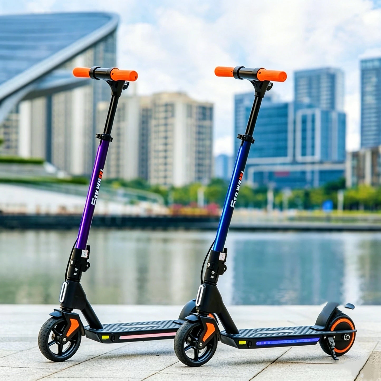 5TH WHEEL Foldable 130W Kids Electric Scooter 10 MPH