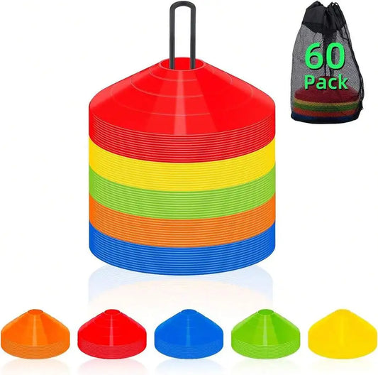 Agile Soccer Cones With Bags And Brackets For Sports Training