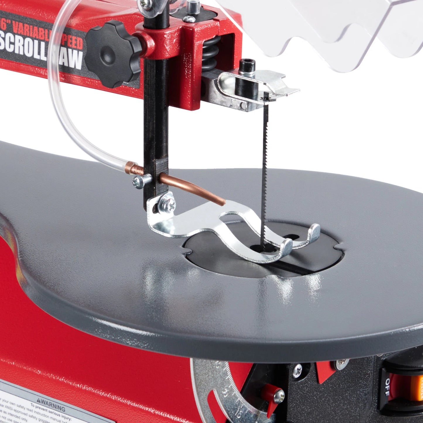 HiMISS Variable Speed Scroll Saw With Tilting Worktable LED Light