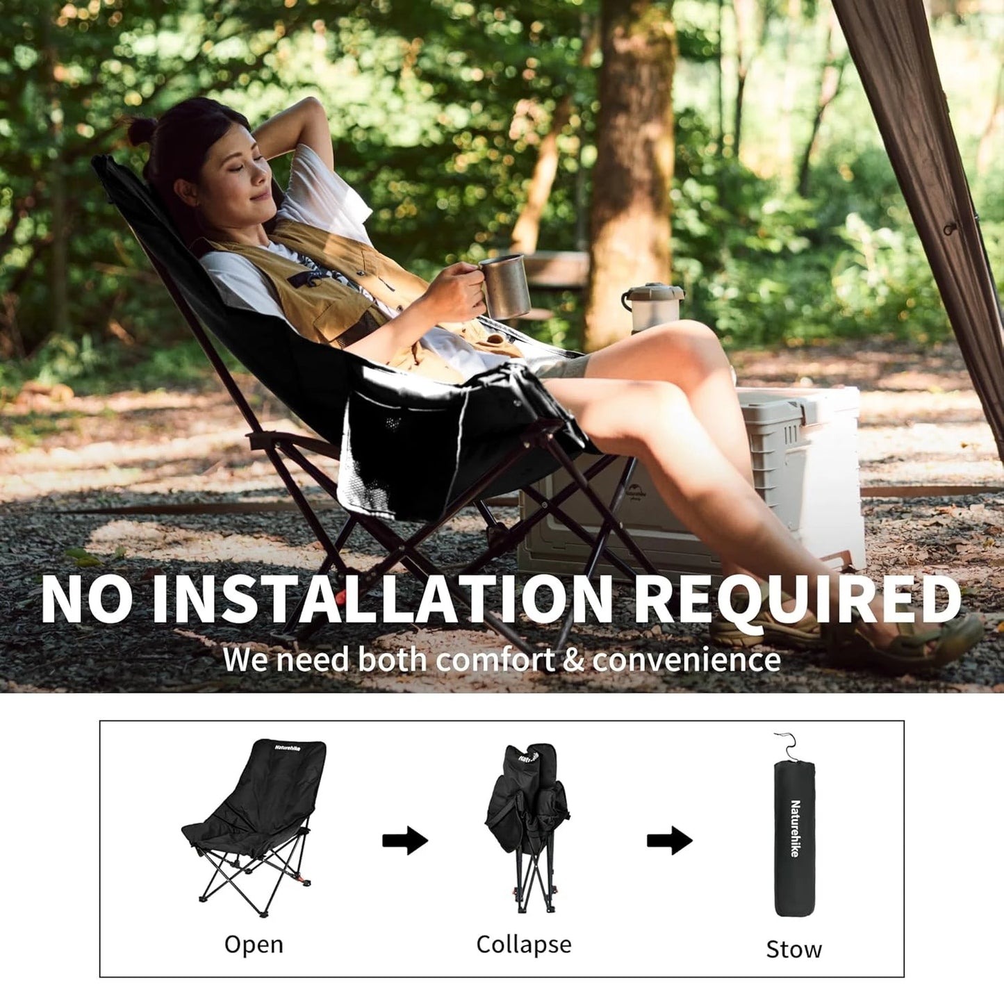 Naturehike Outdoor Reclining Camping Chair