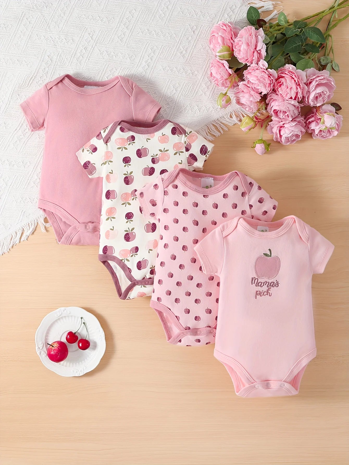 PAYIFANG Baby Girl 4 Piece Jumpsuit Hoodie Crawling Set Outdoor