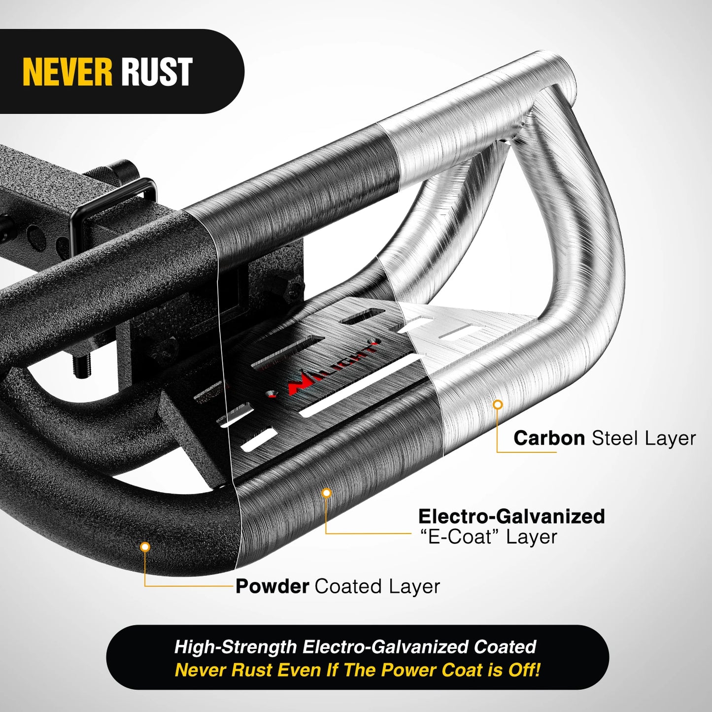 Universal Hitch Step With Lock And Stabilizer 350 Lbs