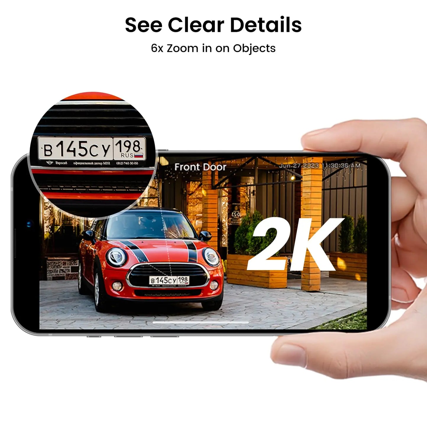 DEKCO Solar Wireless Camera 3MP 5000mAh Two Way Audio PTZ