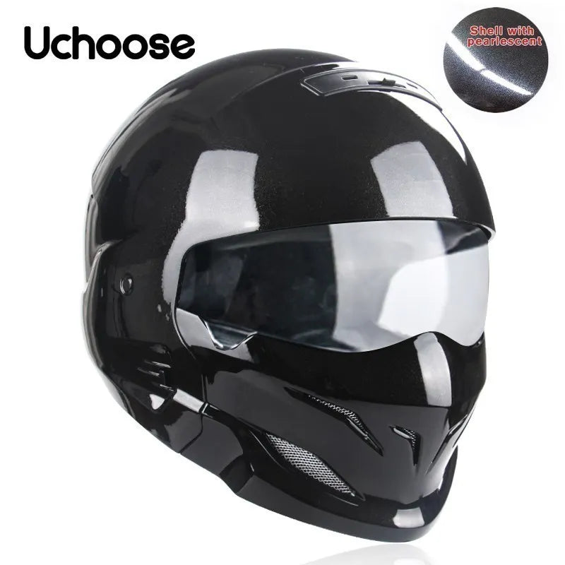 Uchoose Detachable Multi-purpose Motorcycle Half Helmet