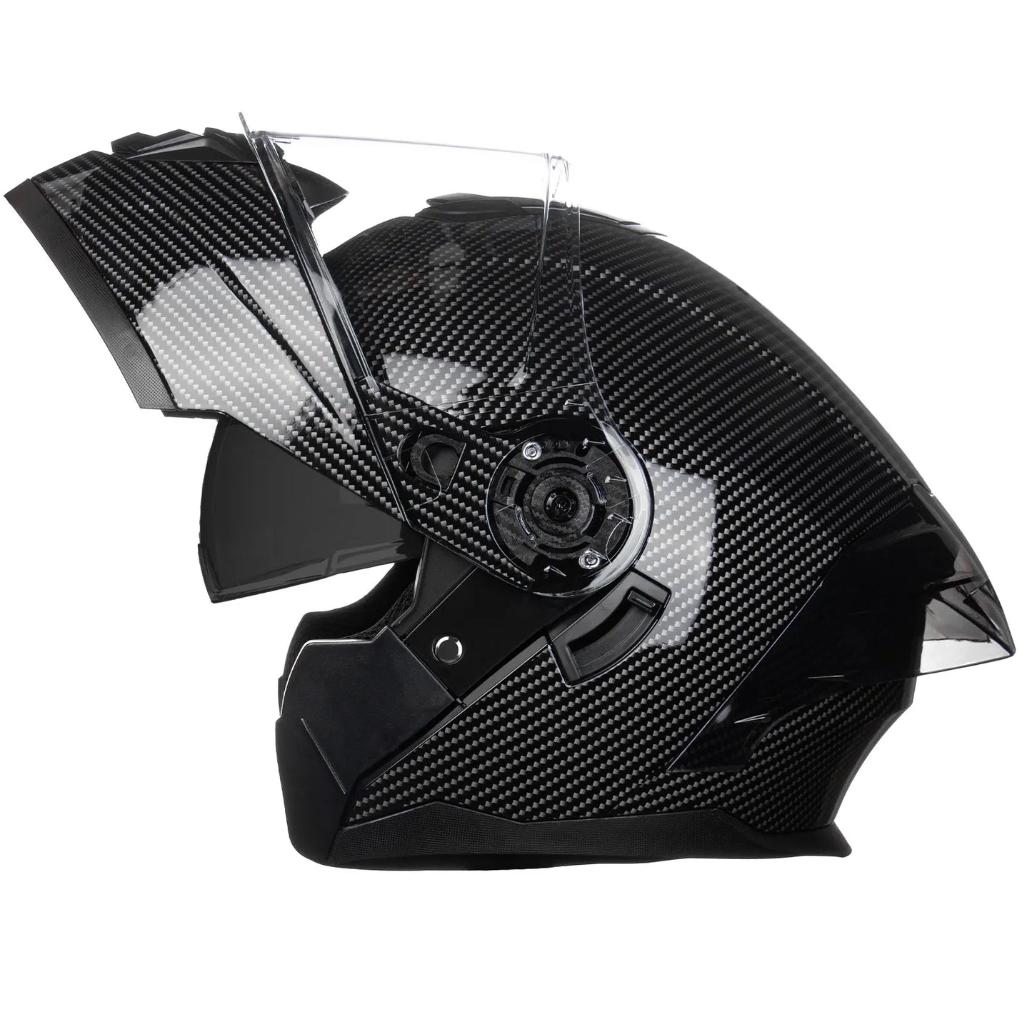 Crown Racing Modular Motorcycle Helmet With Dual Visor Flip-Up