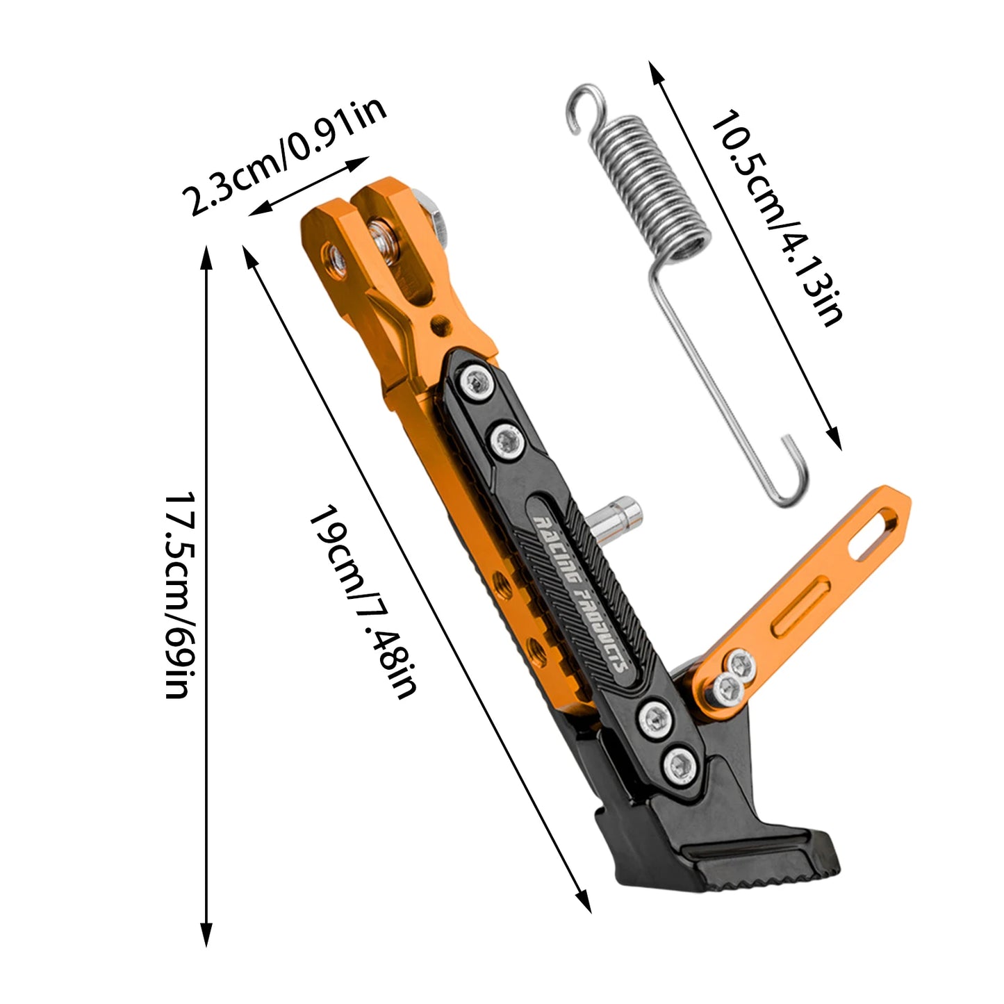 Adjustable Aluminum Alloy Motorcycle Kickstand Side Support