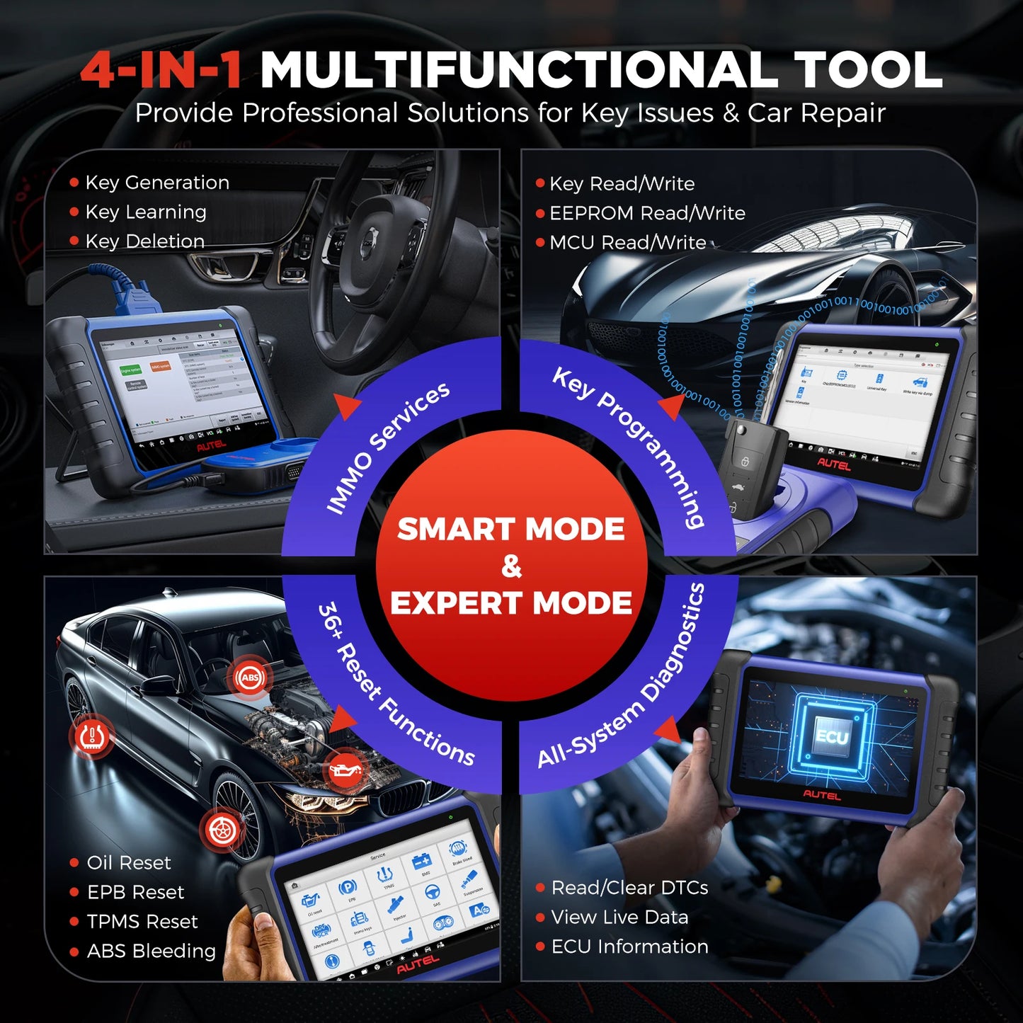 Autel MaxiIM IM508S XP400 PRO OBD2 Automotive Scanner