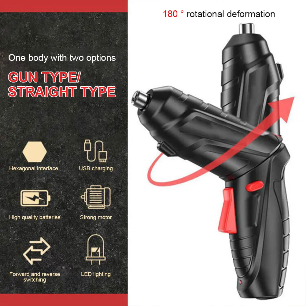 3.6V Rechargeable Electric Screwdriver With LED Light