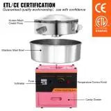 SucceBuy Electric Cotton Candy Machine Floss Maker Stainless Steel