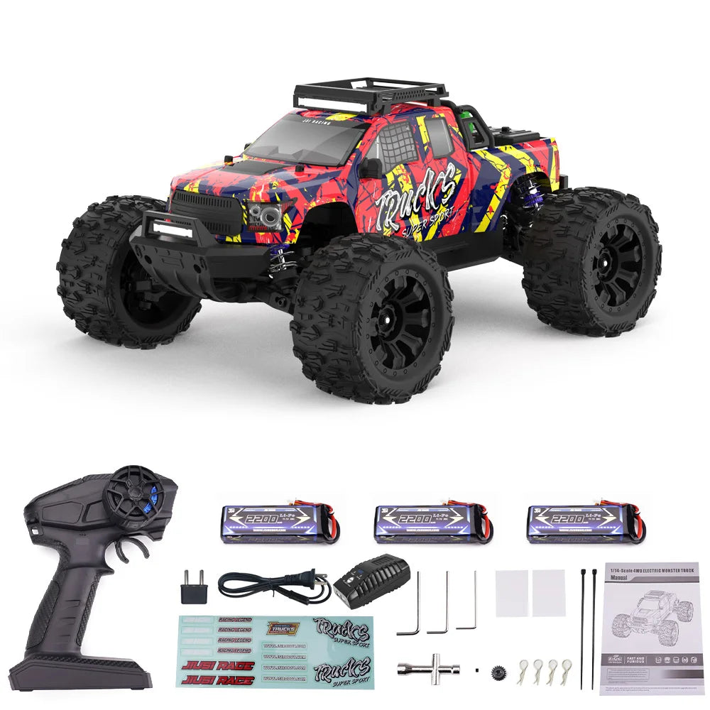 1to14 Brushless RC Truck PT14R 4X4 Remote Control Car 50MPH