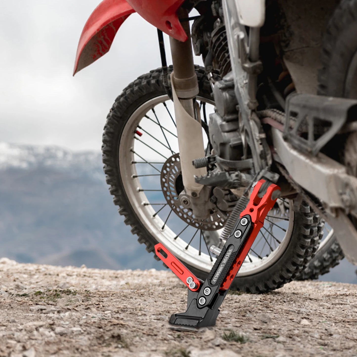 Adjustable Aluminum Alloy Motorcycle Kickstand Side Support