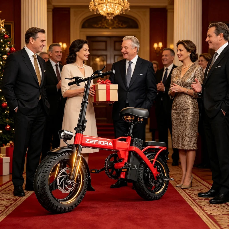 Zefiora Foldable 14 Inch Electric Bike With Brushless Motor