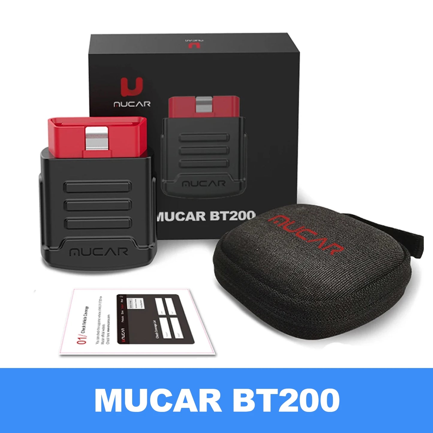 MUCAR BT200 Pro OBD2 Bluetooth Diagnostic Tool Full System Scan For All Cars