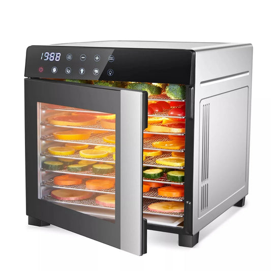 SNDOAS Stainless Steel Food Dehydrator 600W With 4 Presets