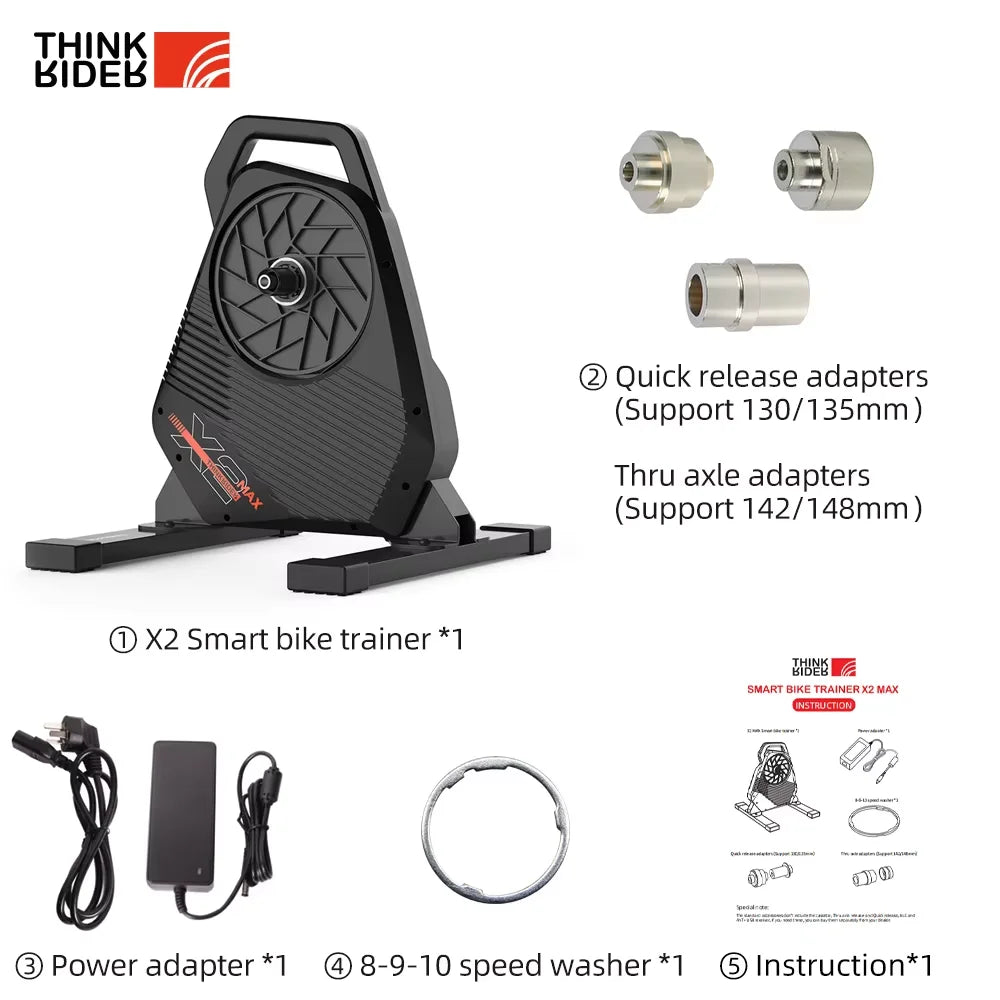 ThinkRider X2 Max Bike Trainer with Built In Power Meter