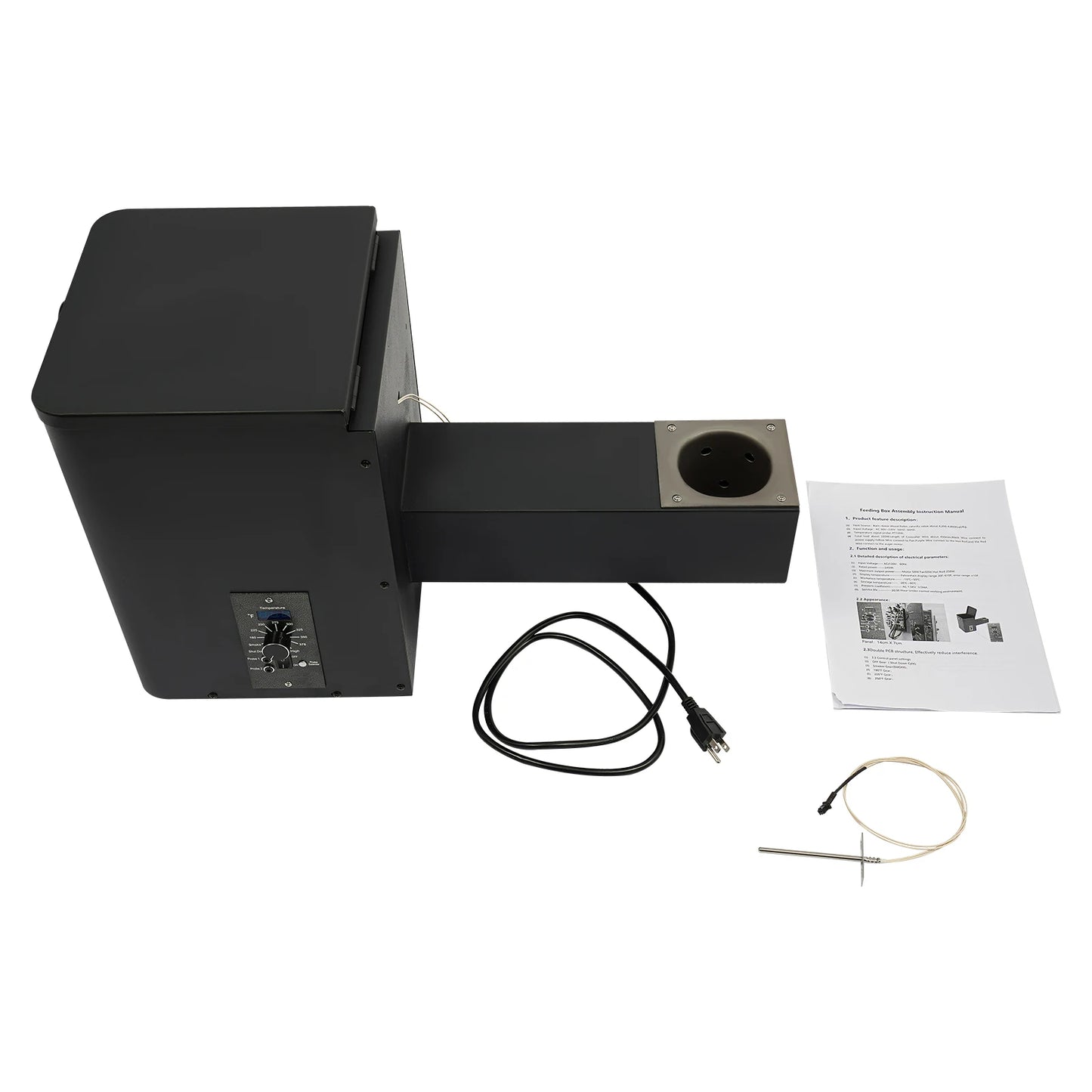 Pellet Smoker Hopper Assembly Kit With Precision Temperature Control