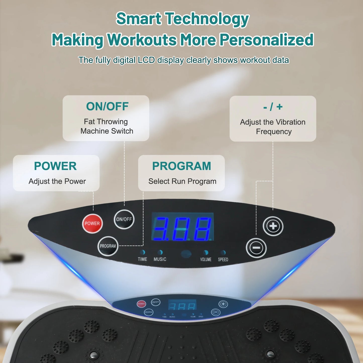 Portable Full Body Vibration Plate Exercise Machine