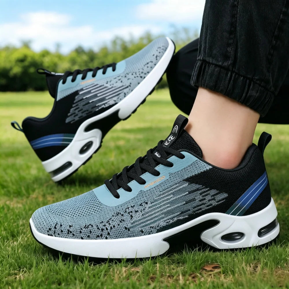 Mens Running Shoes Breathable Mesh Air Cushion For Gym