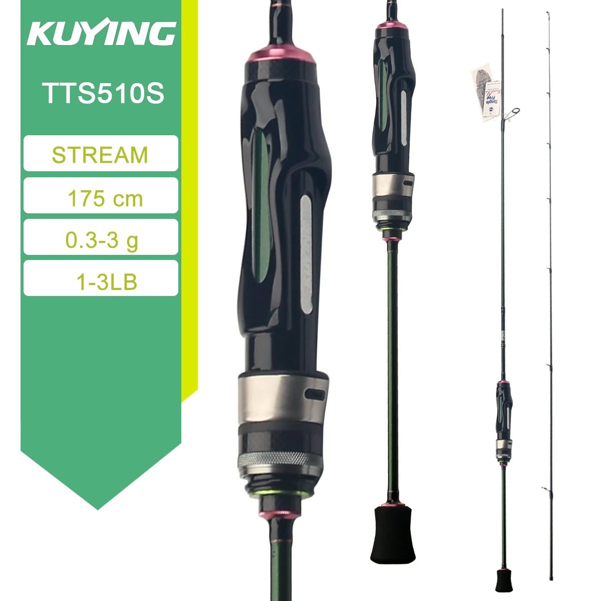 Kuying Teton Spinning Rod 0.8-8g 1-8lb Carbon Baitcaster