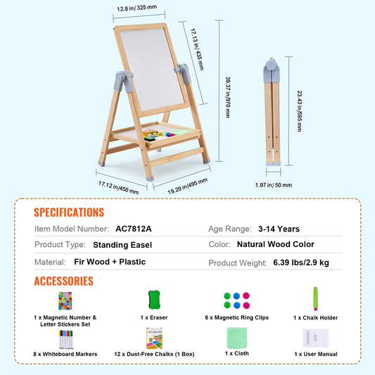 SucceBuy Magnetic Drawing Board WordPad Art Easel Educational Toys