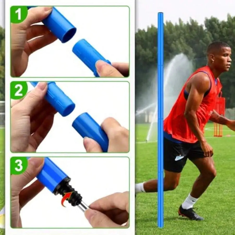 Adjustable Detachable Soccer Agility Training Poles
