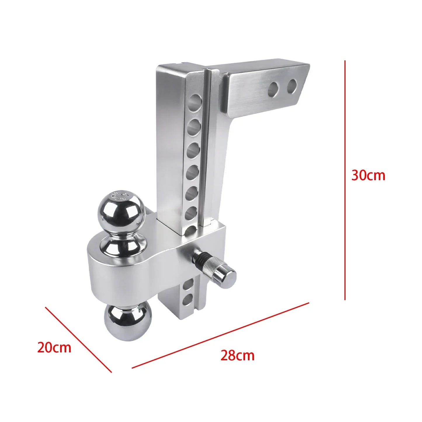 Aluminum Adjustable Trailer Hitch Ball Mount 12,500 LBS GTW
