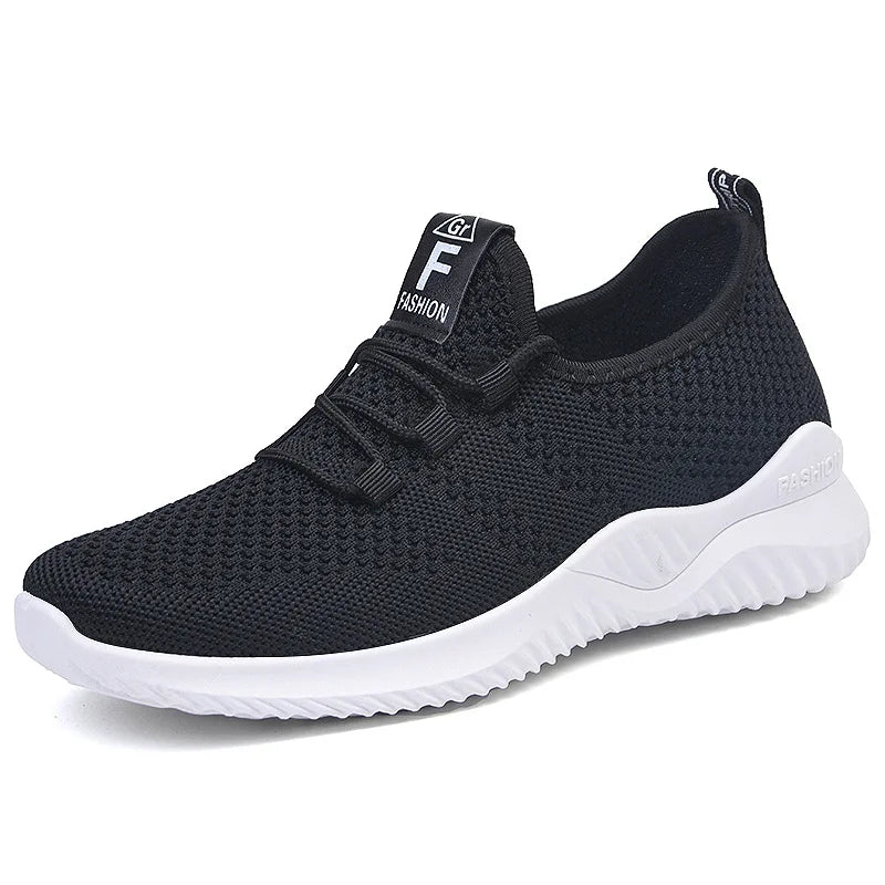 Women Lightweight Walking Sneakers Breathable Mesh Upper Non Slip Outsole