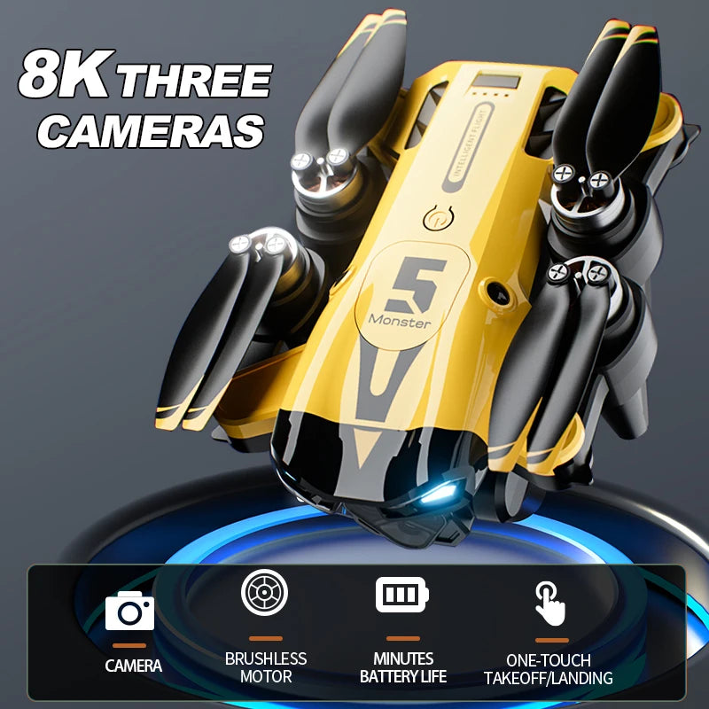 ZNLYRION Brushless Foldable Mini Drone With Camera And Obstacle Avoidance